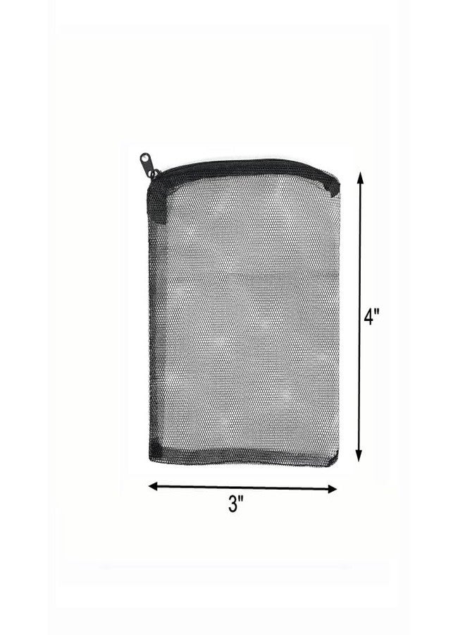 AQUANEAT 10pcs Aquarium Filter Media Bags, Fish Tank Coarse Mesh Bags with Plastic Zipper for Activated Carbon (3" x 4") - Image 4